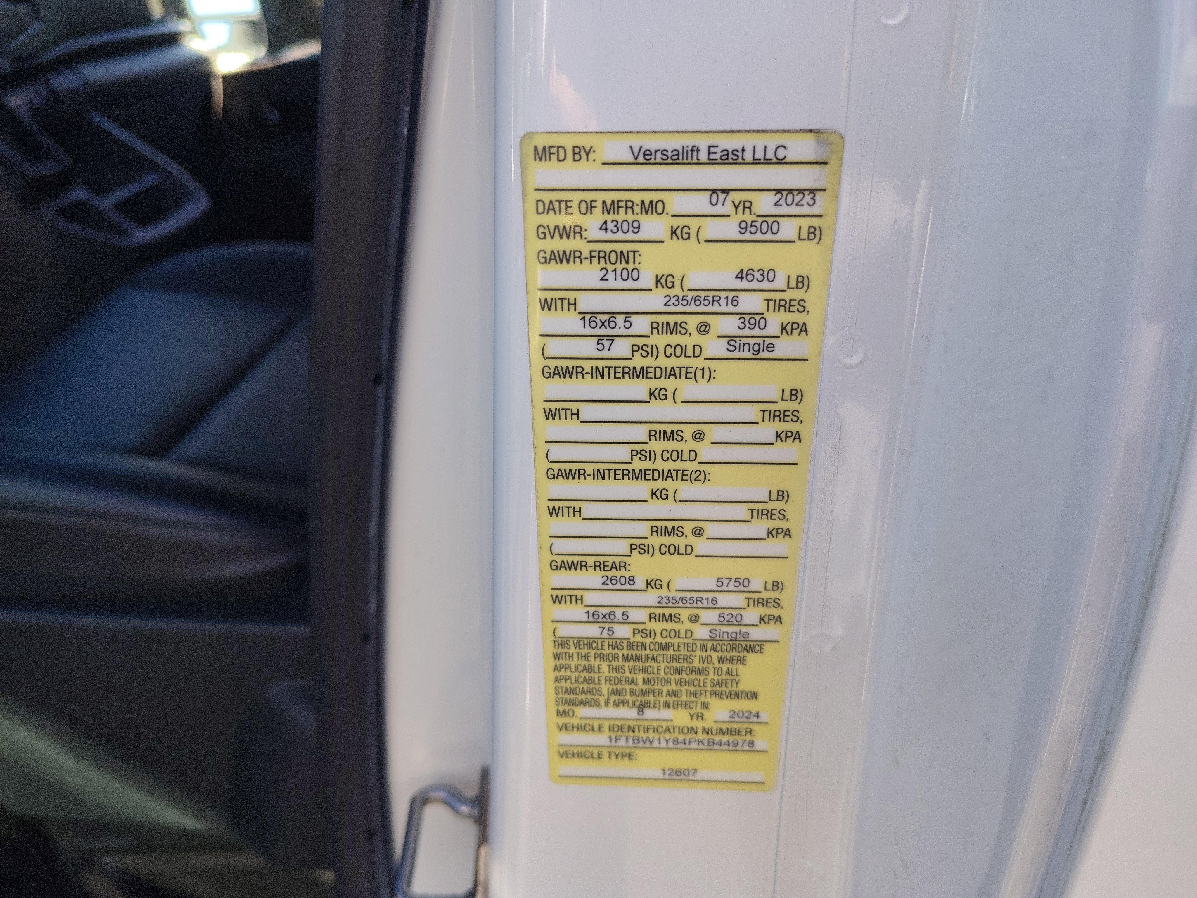 2023 Ford Transit LR Cargo Van XL Bucket Truck