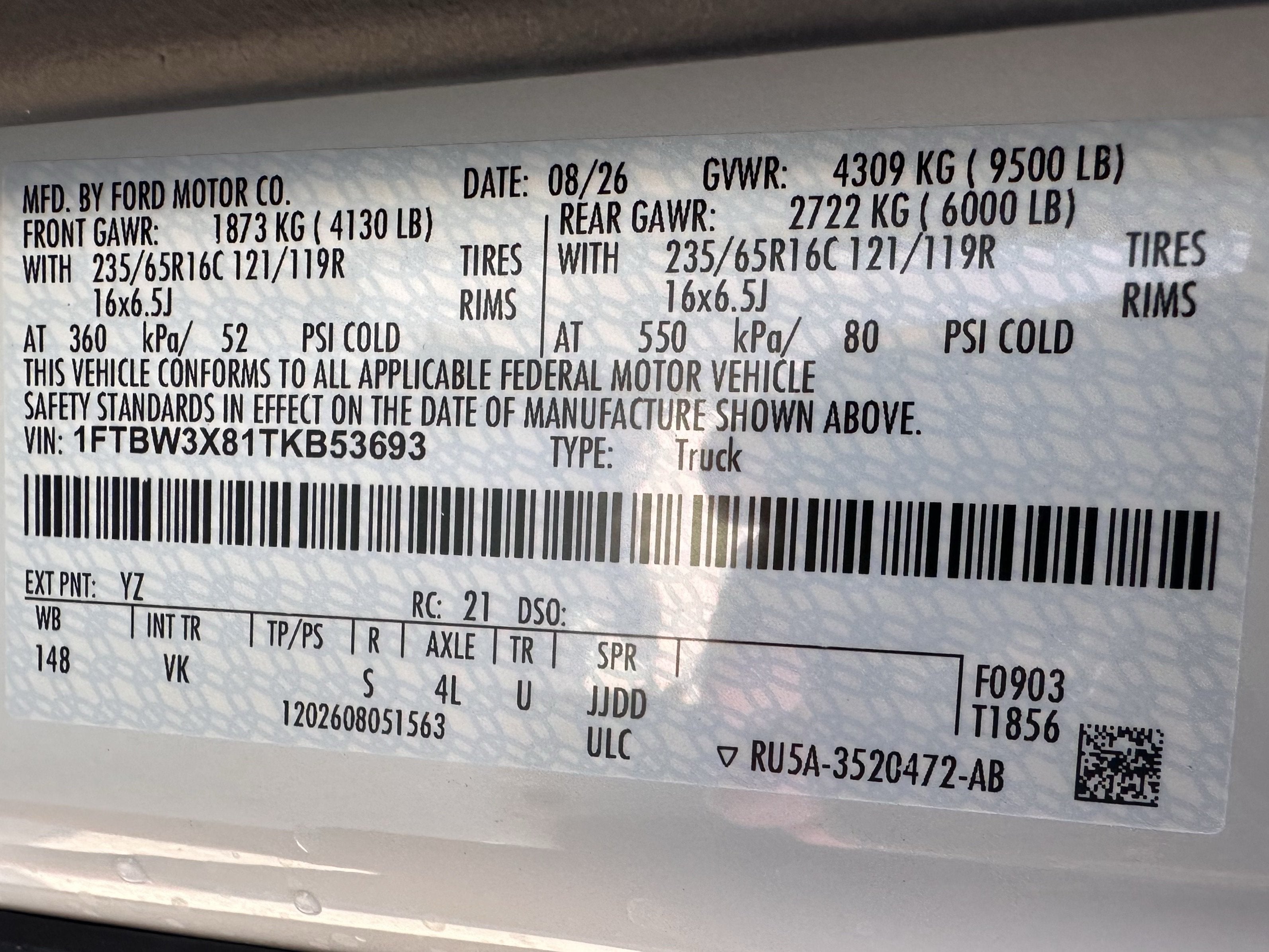 2026 Ford Transit Cargo Van XL