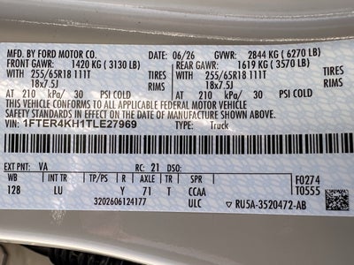 2026 Ford Ranger LARIAT