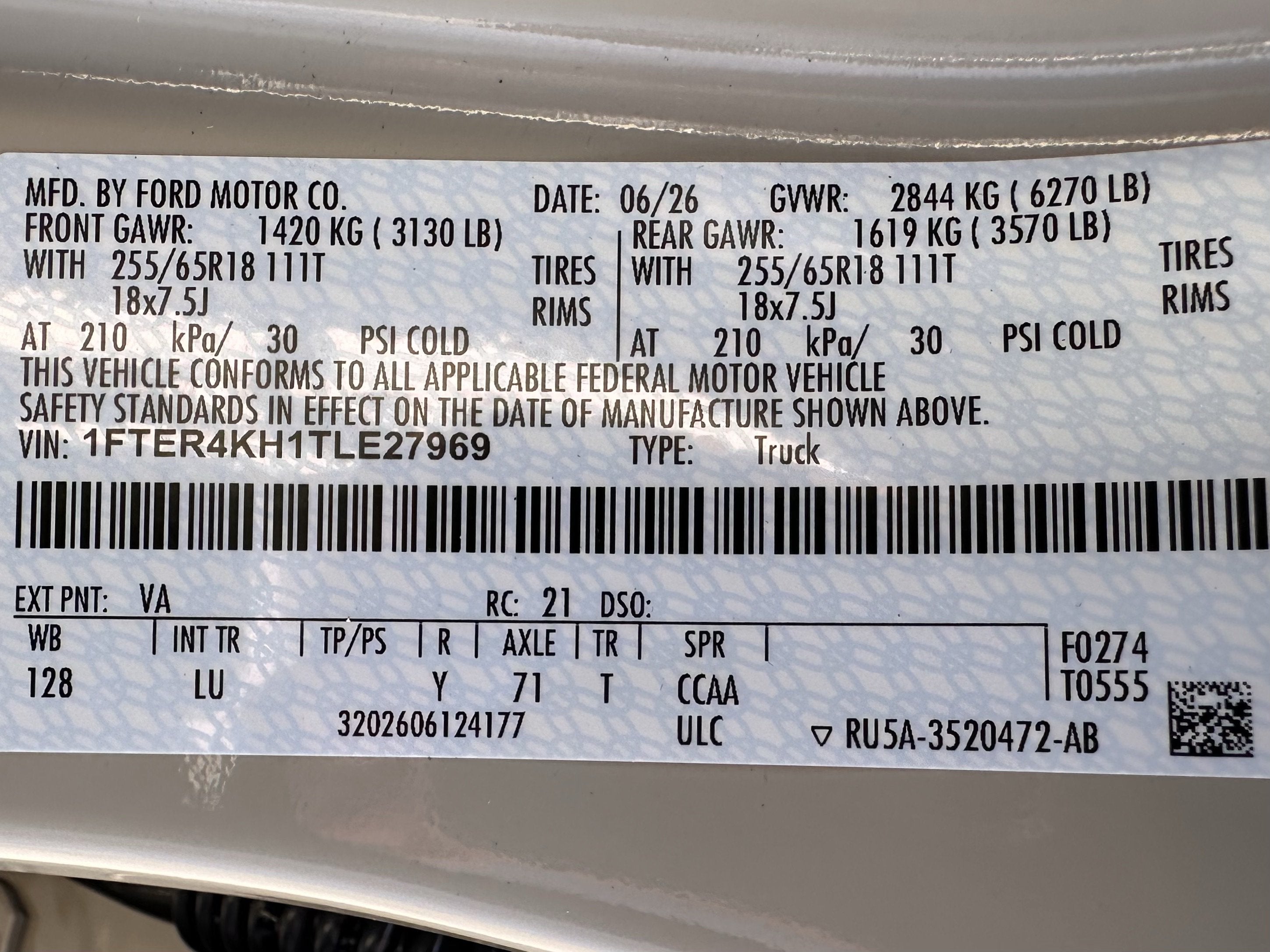 2026 Ford Ranger LARIAT