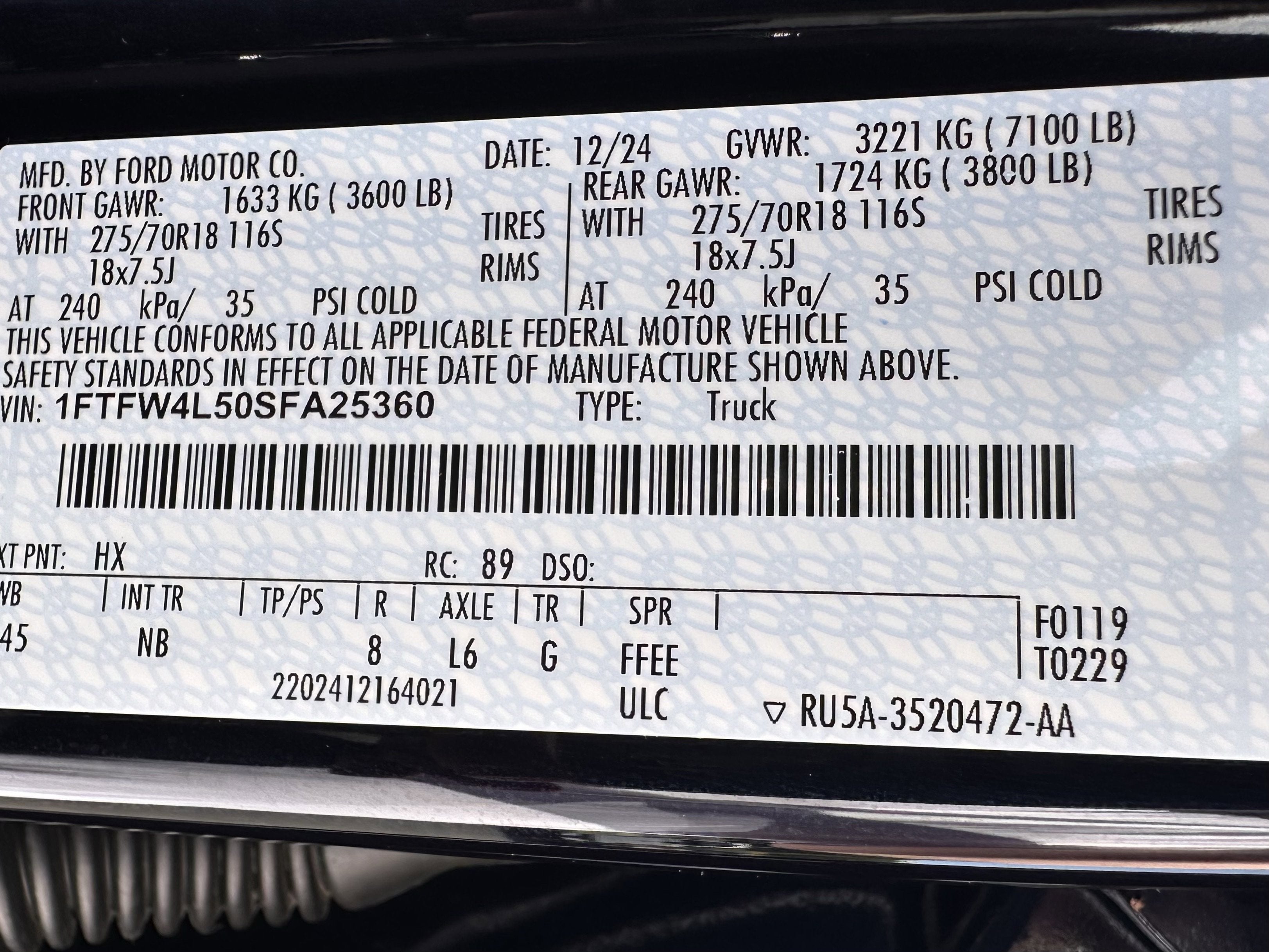 2025 Ford F-150 Tremor