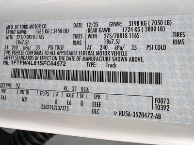 2025 Ford F-150 Tremor