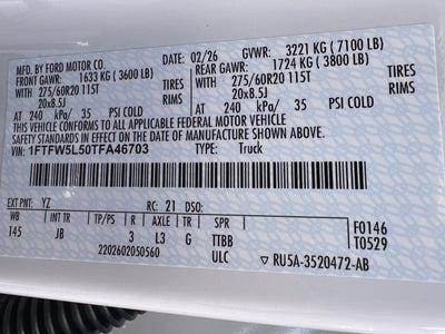 2026 Ford F-150 LARIAT