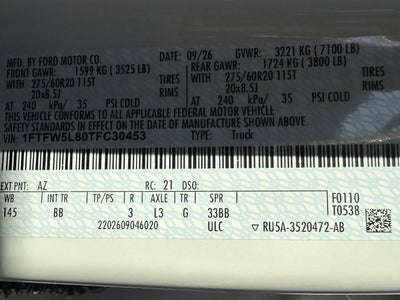 2026 Ford F-150 LARIAT