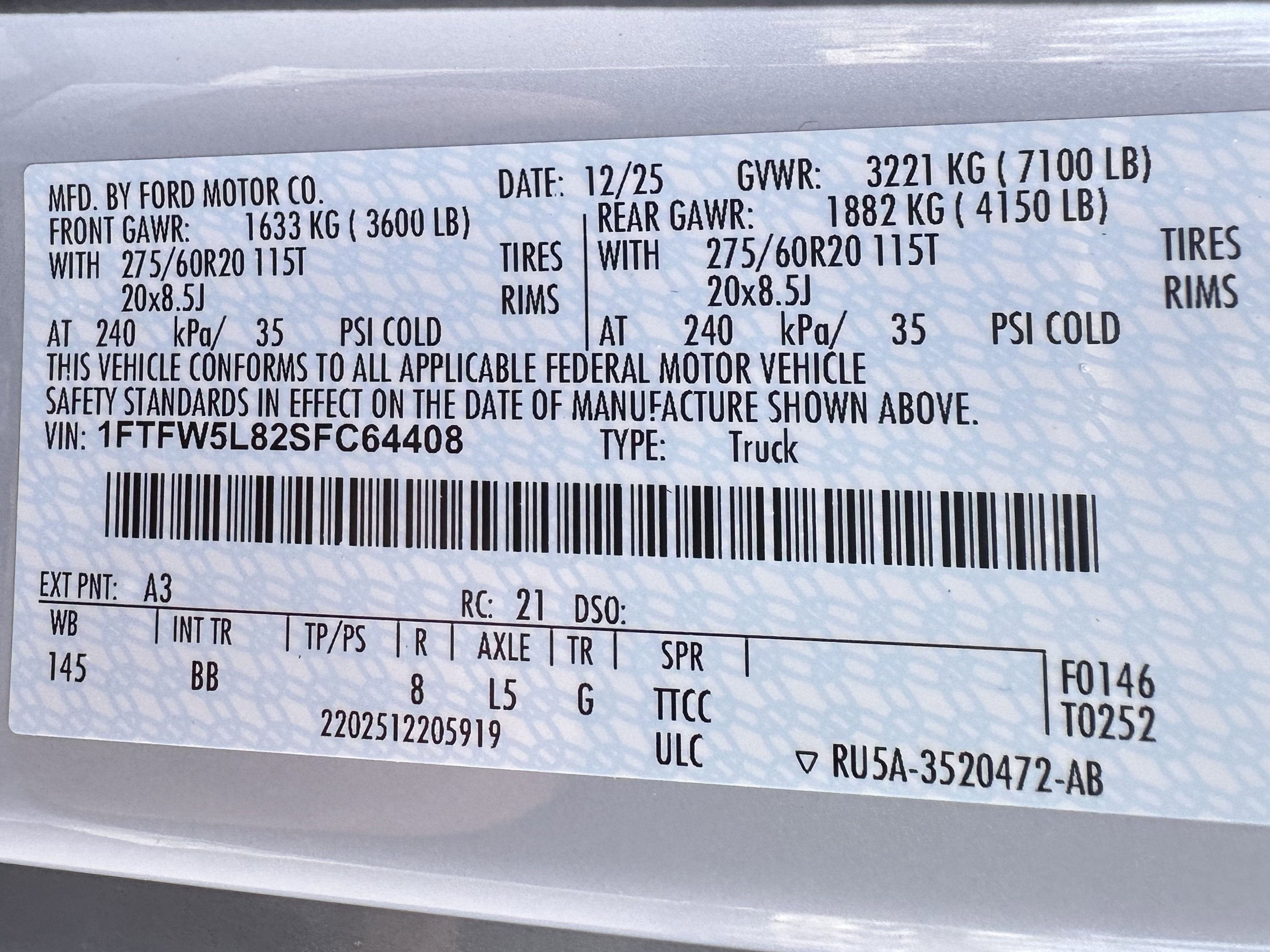 2025 Ford F-150 LARIAT