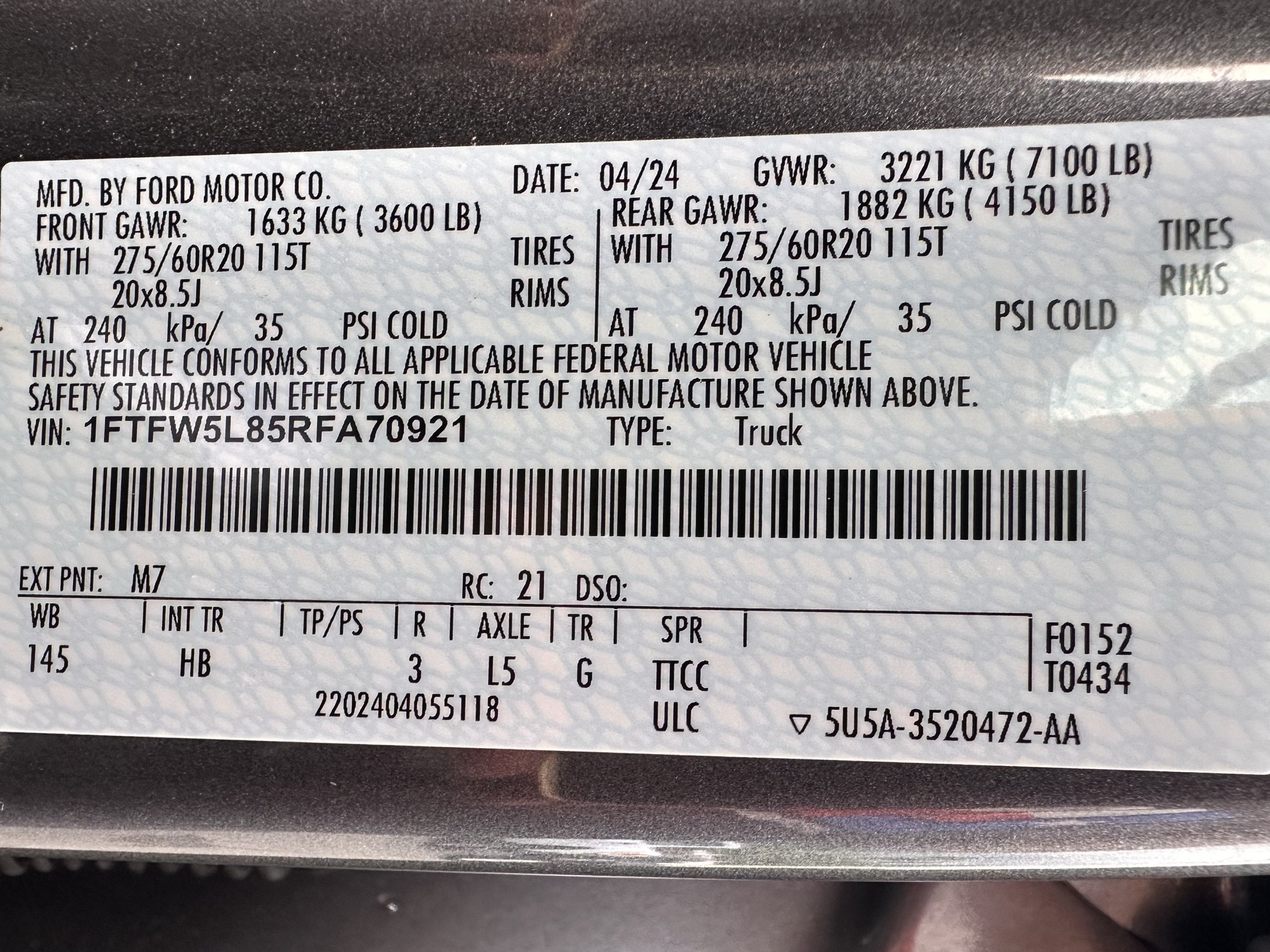 2024 Ford F-150 LARIAT