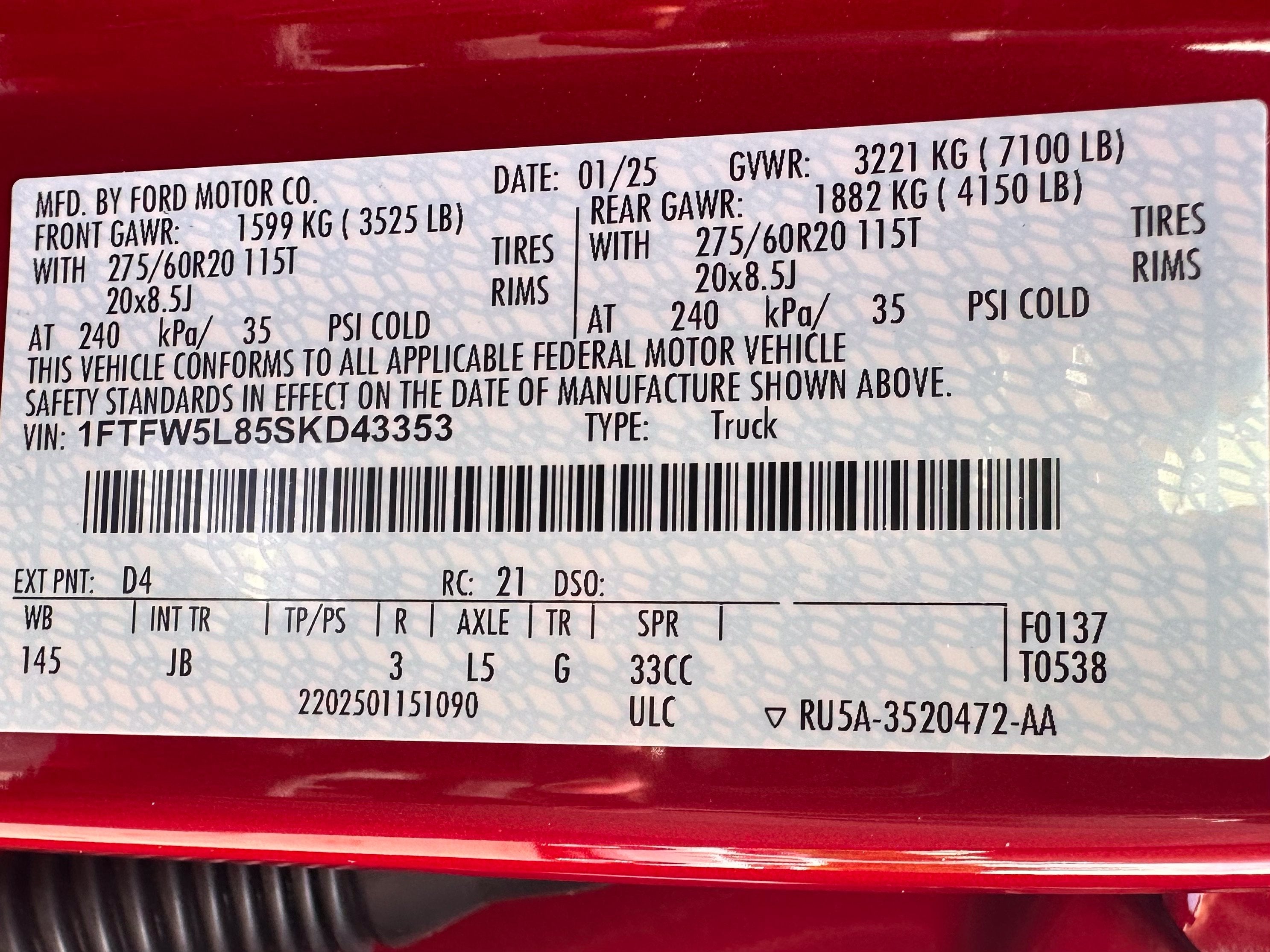 2025 Ford F-150 LARIAT