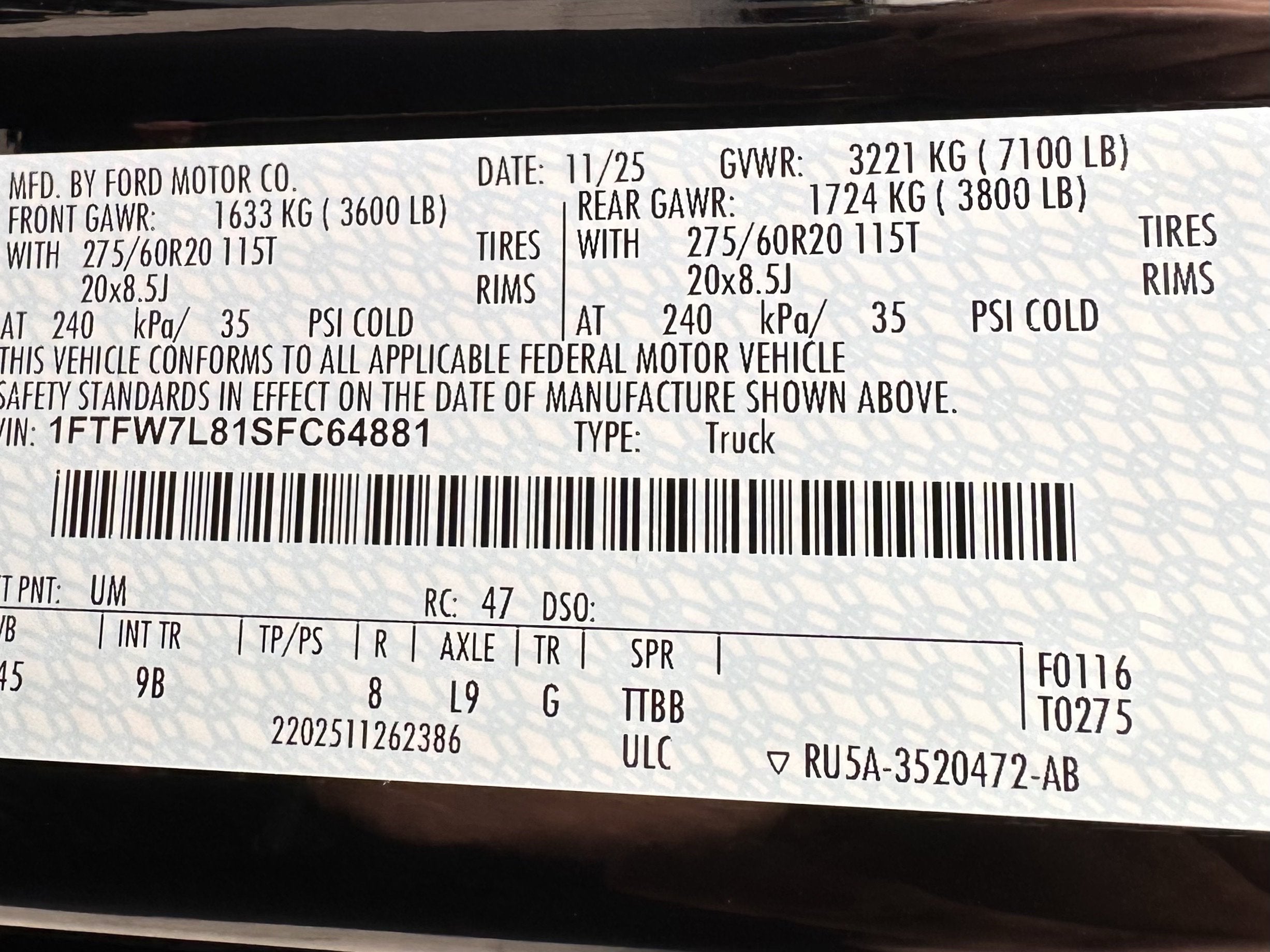 2025 Ford F-150 Platinum