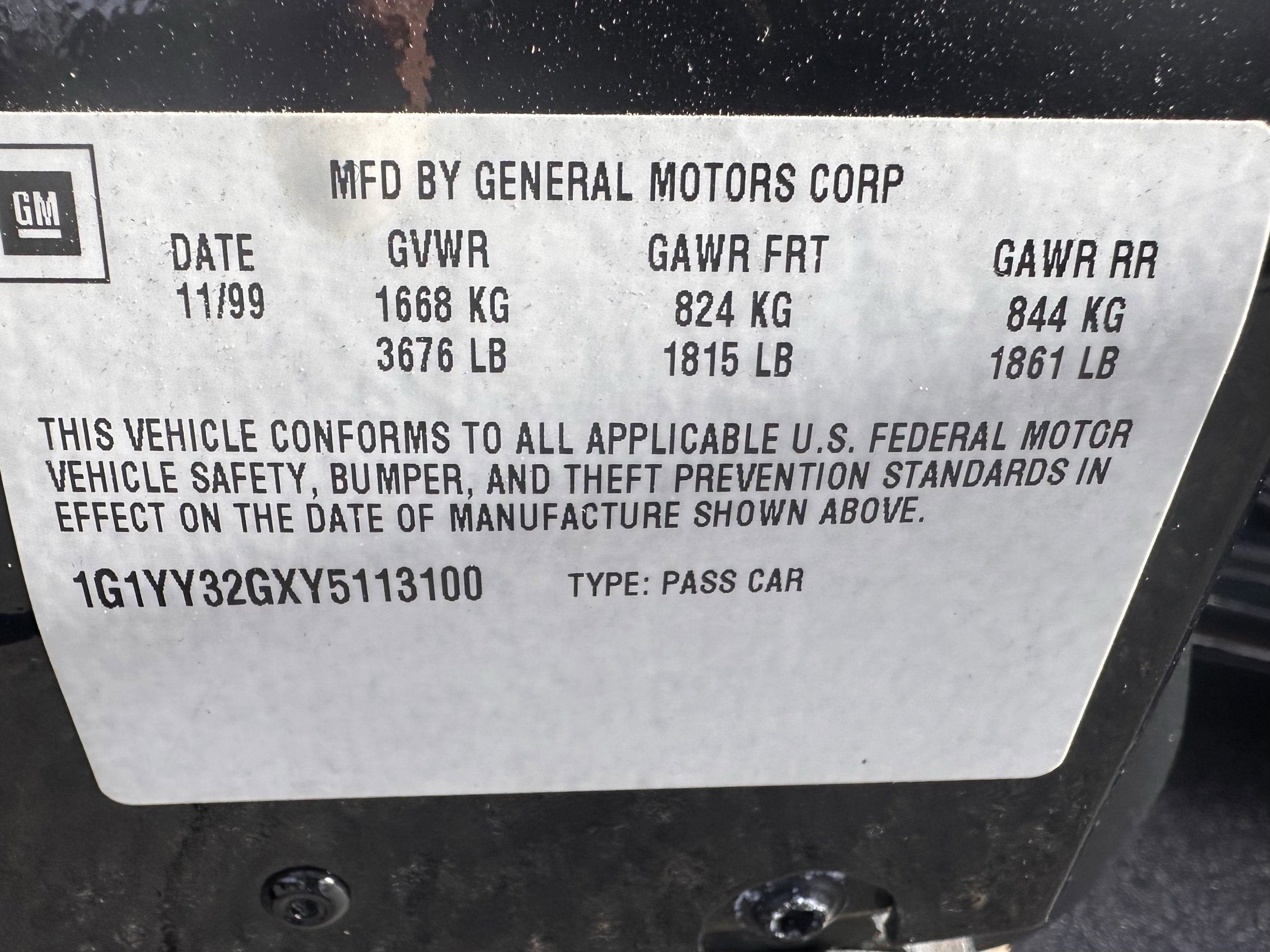 2000 Chevrolet Corvette 2dr Convertible