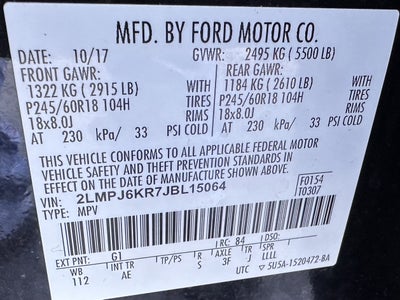 2018 Lincoln MKX Select