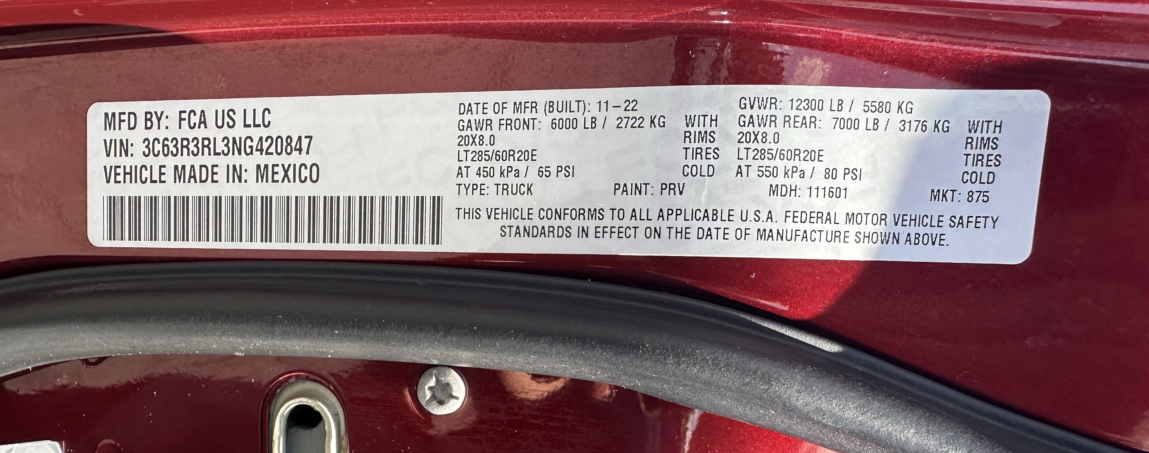 2022 RAM 3500 Limited