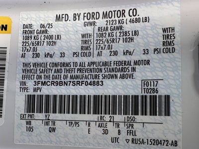 2025 Ford Bronco Sport Big Bend Courtesy Demo