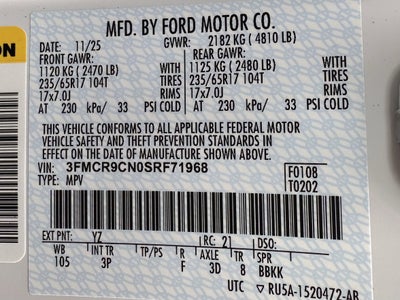 2025 Ford Bronco Sport Outer Banks