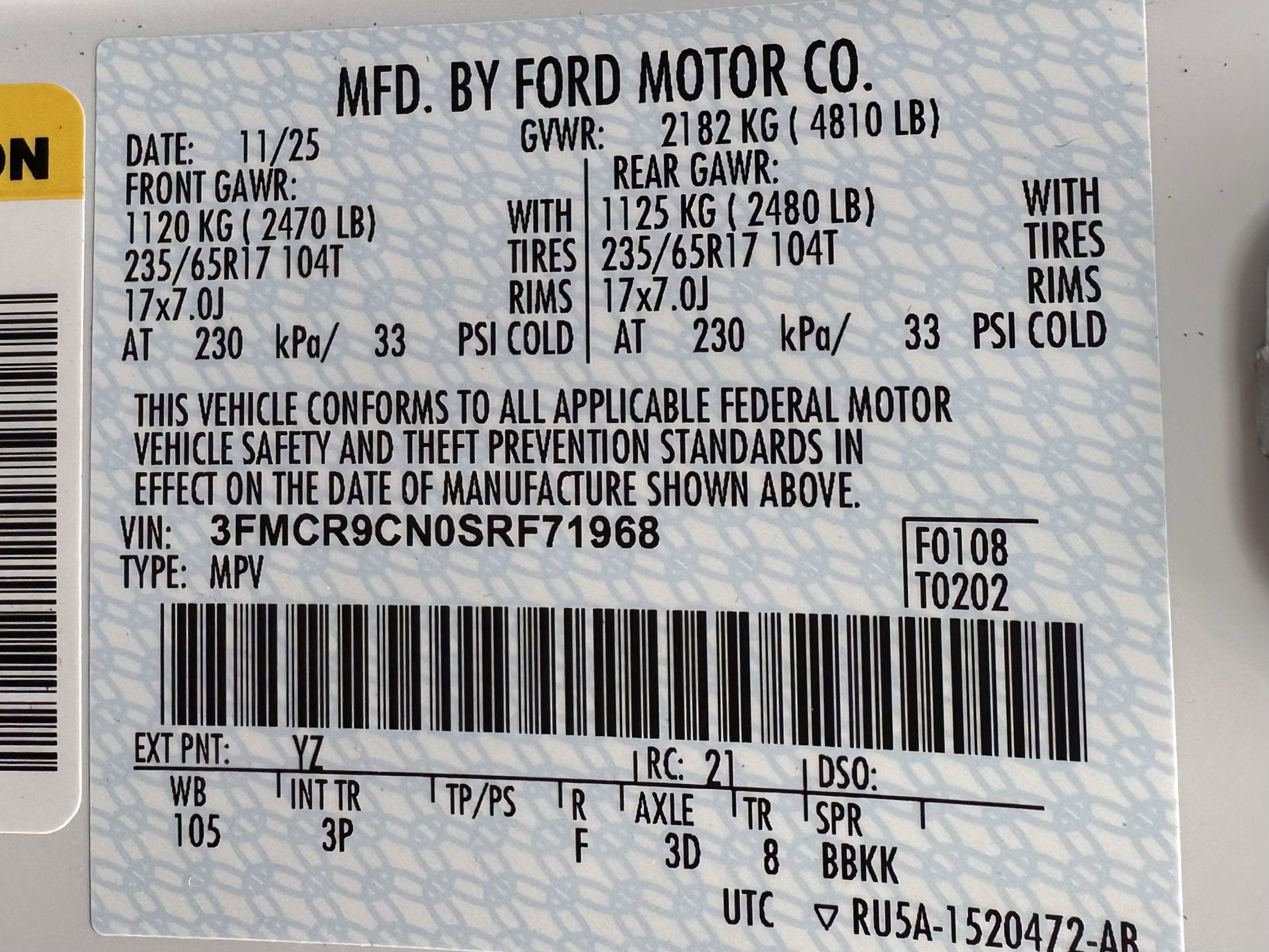 2025 Ford Bronco Sport Outer Banks